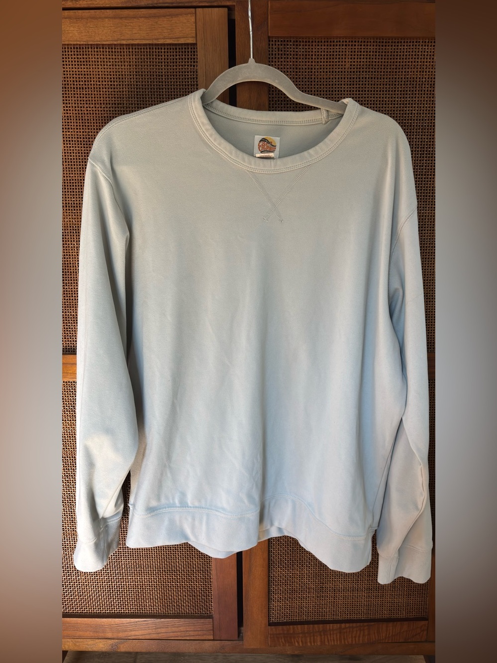 C&C California Light Blue Long Sleeve Crewneck